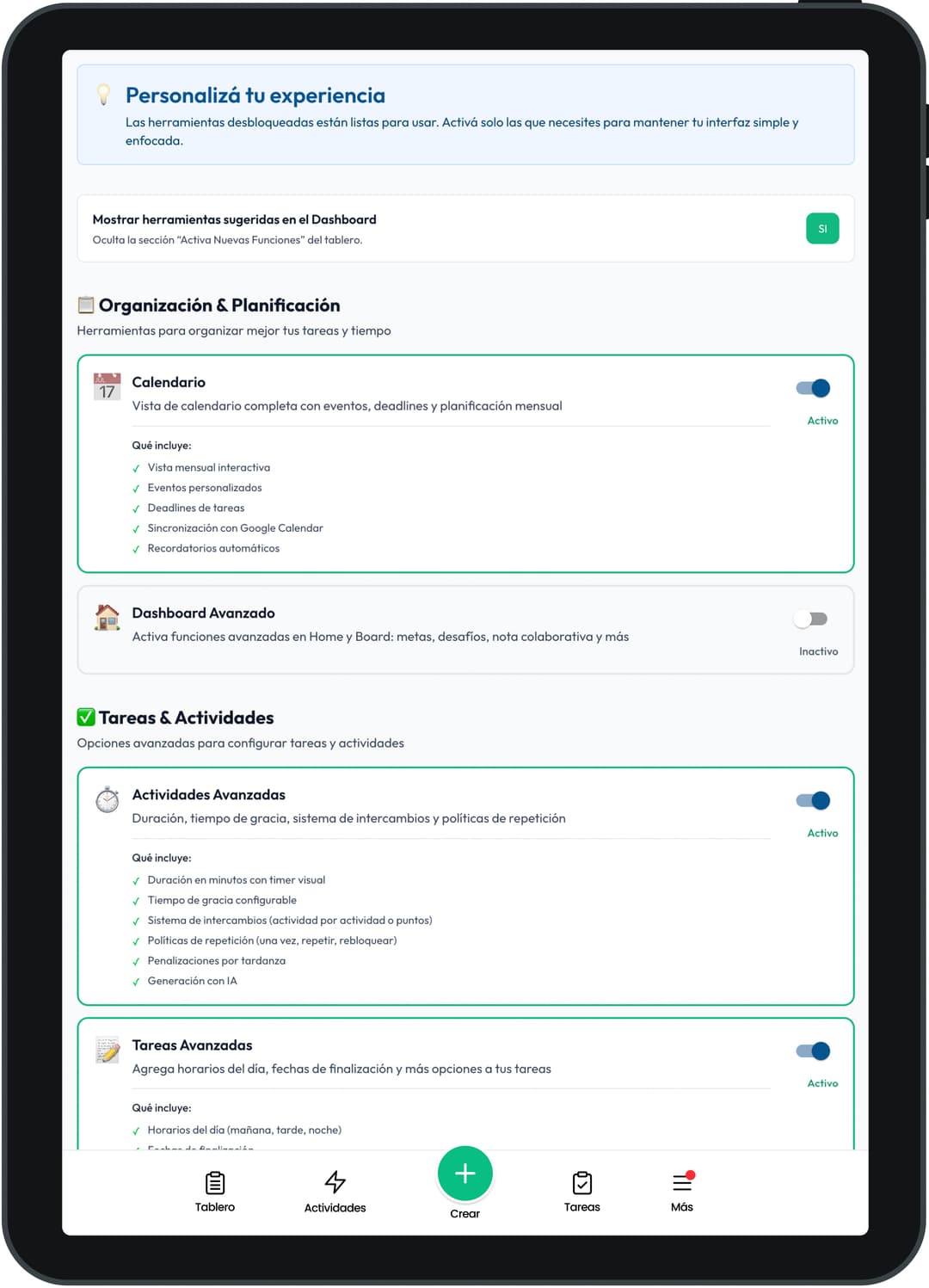 Configure suas ferramentas